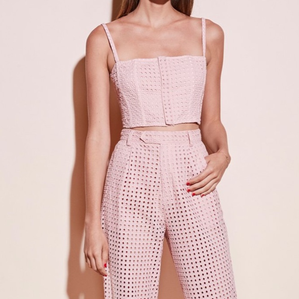 Fleur Du Mal Eyelet Top